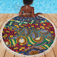 Traditional African Animal Skins Pattern Beach Blanket