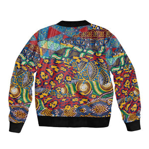 Traditional African Animal Skins Pattern Bomber Jacket