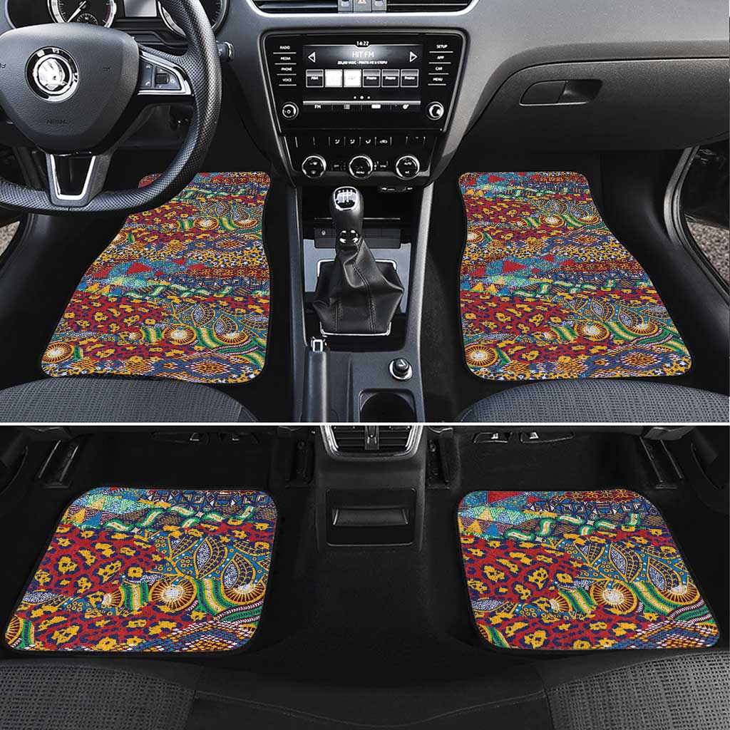 Traditional African Animal Skins Pattern Car Mats