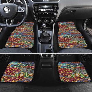 Traditional African Animal Skins Pattern Car Mats