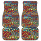 Traditional African Animal Skins Pattern Car Mats