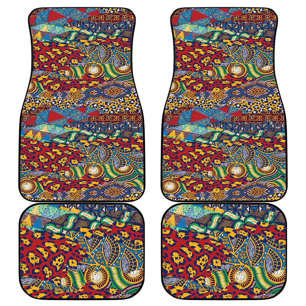 Traditional African Animal Skins Pattern Car Mats