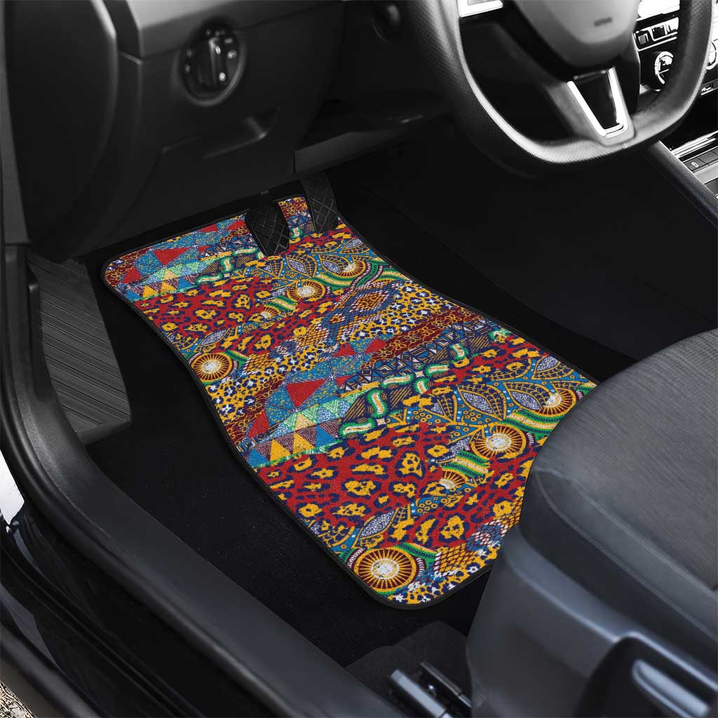 Traditional African Animal Skins Pattern Car Mats
