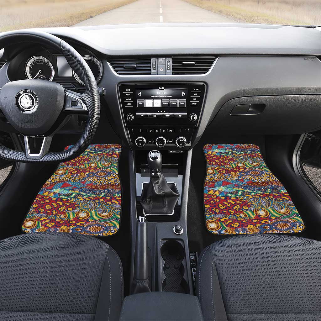 Traditional African Animal Skins Pattern Car Mats