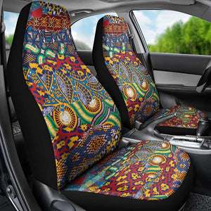 Traditional African Animal Skins Pattern Car Seat Cover