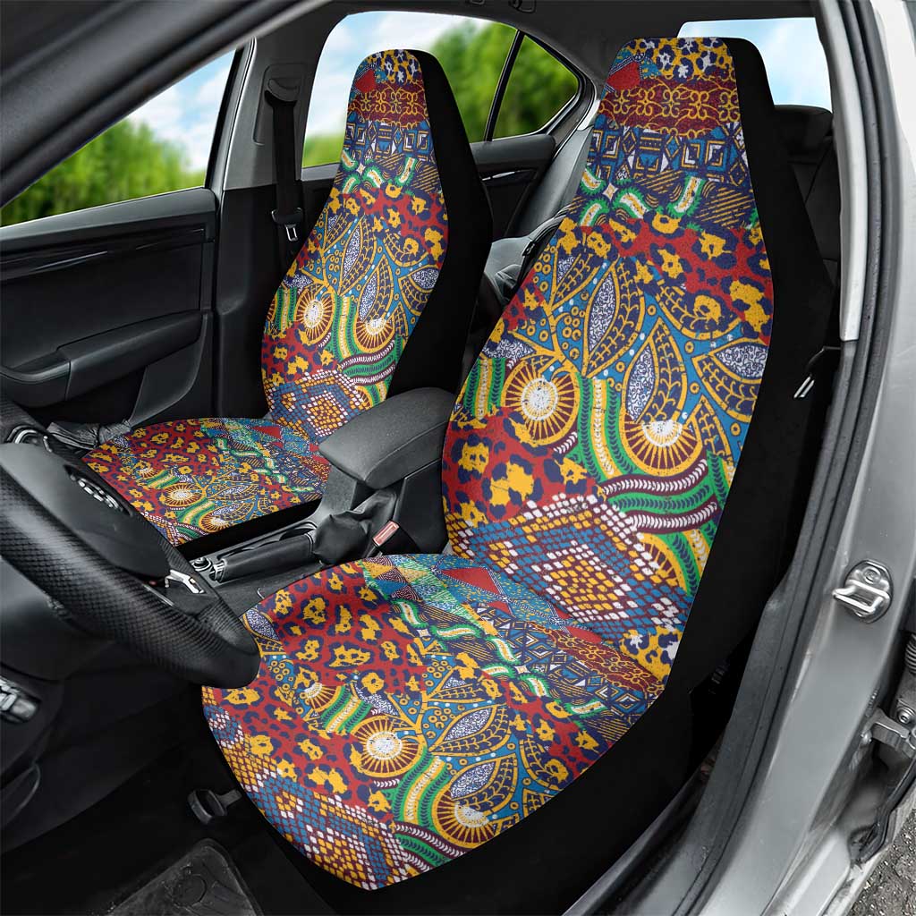 Traditional African Animal Skins Pattern Car Seat Cover