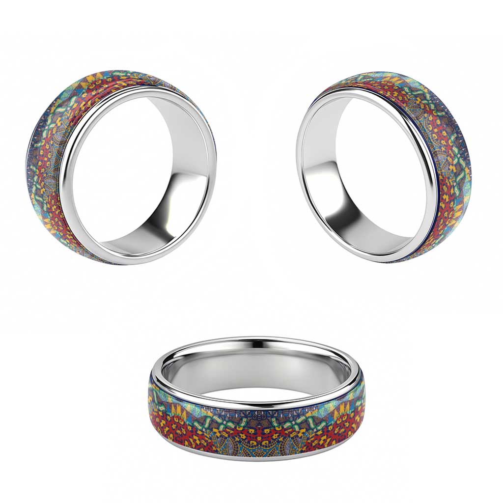 Traditional African Animal Skins Pattern Classic Ring - African Pride