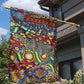 Traditional African Animal Skins Pattern Garden Flag