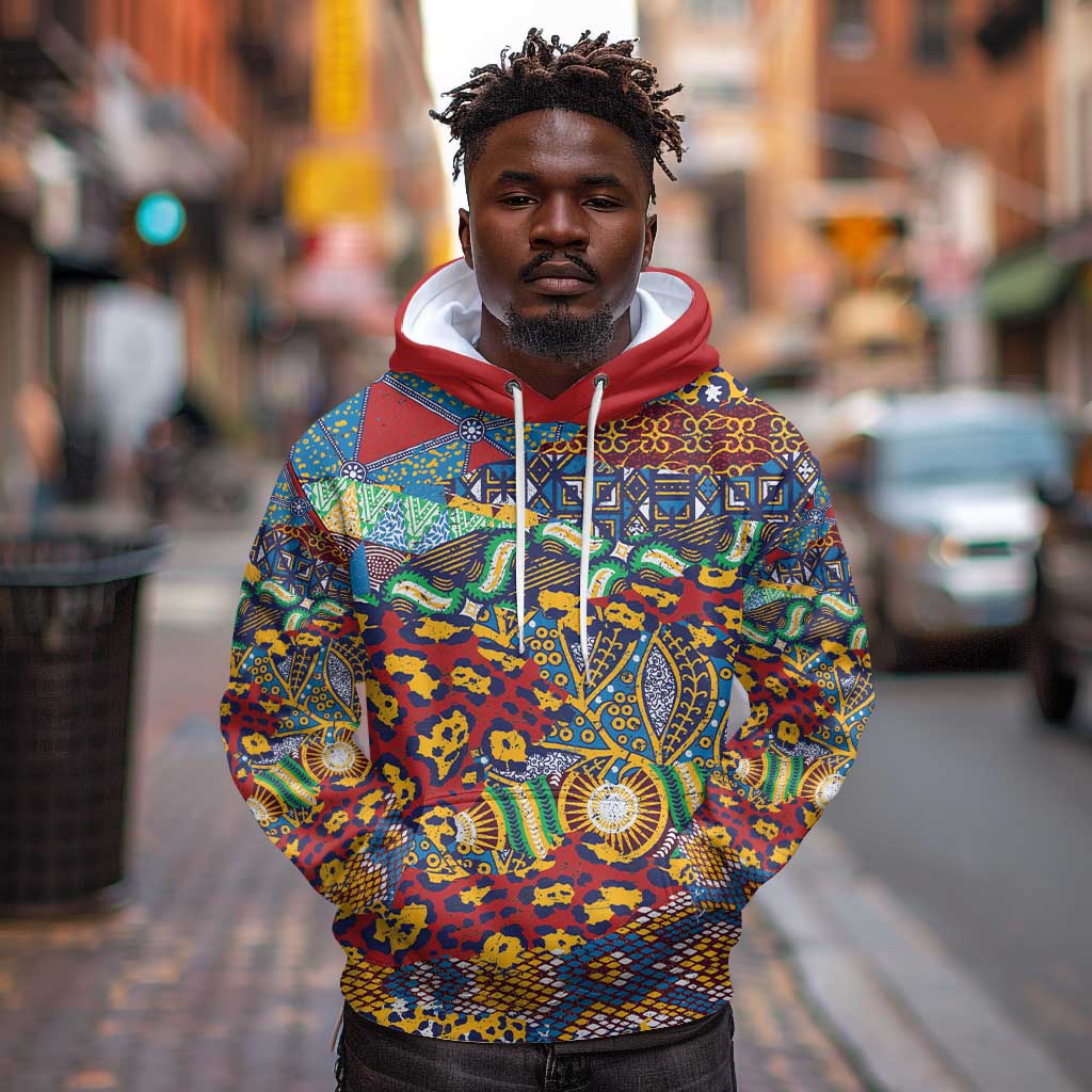 Traditional African Animal Skins Pattern Hoodie