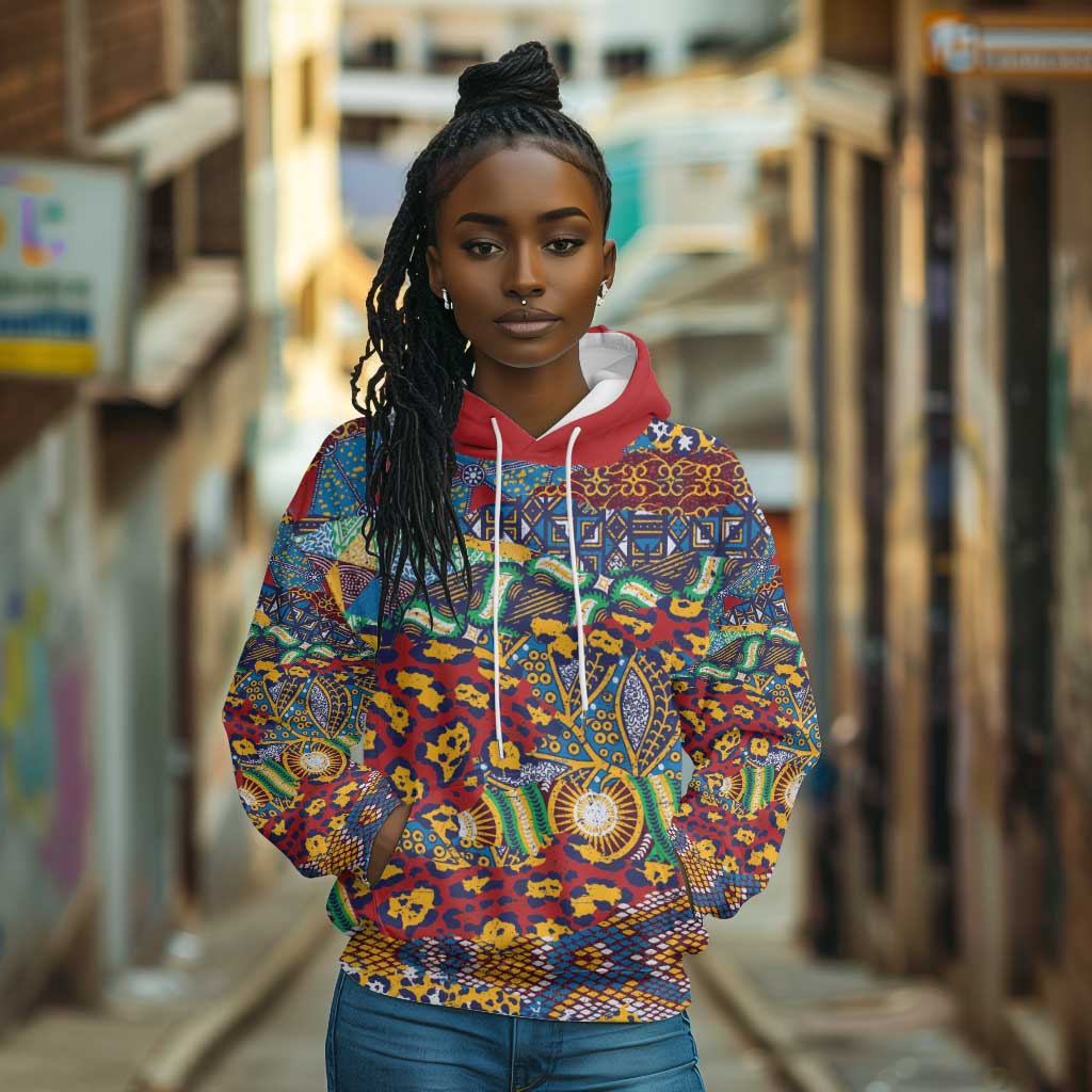 Traditional African Animal Skins Pattern Hoodie