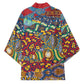 Traditional African Animal Skins Pattern Kimono