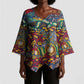 Traditional African Animal Skins Pattern Kimono Sleeve Blouse