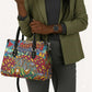 Traditional African Animal Skins Pattern Leather Bag