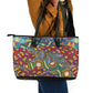 Traditional African Animal Skins Pattern Leather Tote Bag