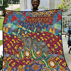 Traditional African Animal Skins Pattern Quilt
