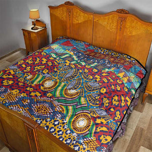 Traditional African Animal Skins Pattern Quilt