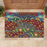 Traditional African Animal Skins Pattern Rubber Doormat