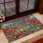 Traditional African Animal Skins Pattern Rubber Doormat