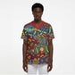 Traditional African Animal Skins Pattern Scrub Top