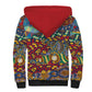 Traditional African Animal Skins Pattern Sherpa Hoodie