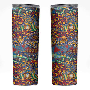 Traditional African Animal Skins Pattern Skinny Tumbler