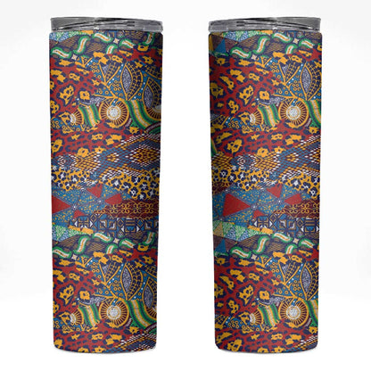 Traditional African Animal Skins Pattern Skinny Tumbler