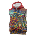 Traditional African Animal Skins Pattern Sleeveless Zip Hoodie - African Pride