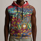Traditional African Animal Skins Pattern Sleeveless Zip Hoodie - African Pride