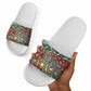 Traditional African Animal Skins Pattern Slide Sandals