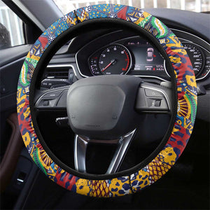 Traditional African Animal Skins Pattern Steering Wheel Cover