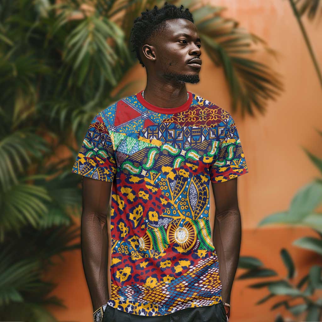 Traditional African Animal Skins Pattern T shirt