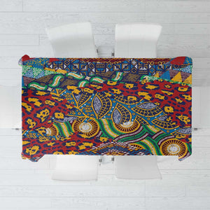 Traditional African Animal Skins Pattern Tablecloth