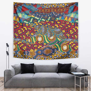 Traditional African Animal Skins Pattern Tapestry