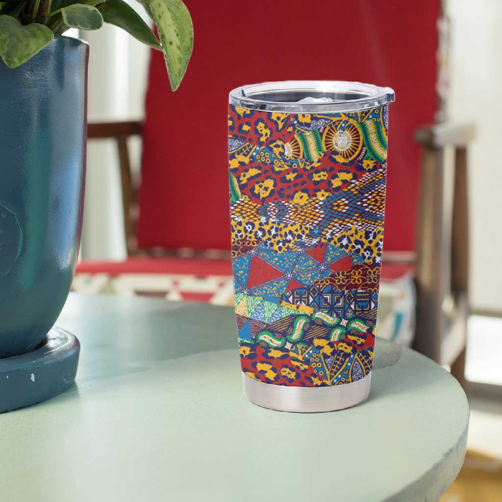 Traditional African Animal Skins Pattern Tumbler Cup