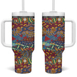Traditional African Animal Skins Pattern Tumbler With Handle