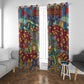 Traditional African Animal Skins Pattern Window Curtain