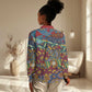Traditional African Animal Skins Pattern Women Casual Shirt LT9