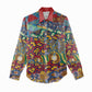 Traditional African Animal Skins Pattern Women Casual Shirt LT9