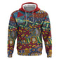 Traditional African Animal Skins Pattern Zip Hoodie