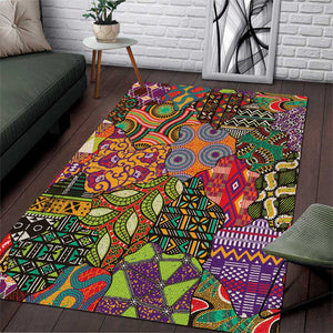 Traditional Ethnic African Vintage Motifs Area Rug