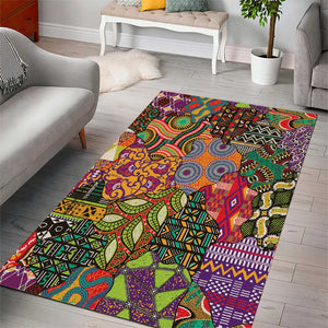 Traditional Ethnic African Vintage Motifs Area Rug