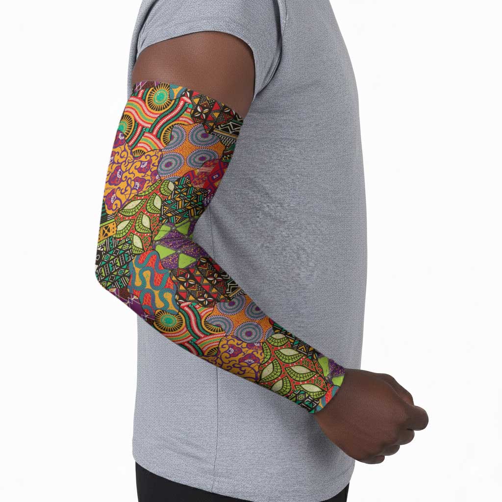 Traditional Ethnic African Vintage Motifs Arm Sleeves