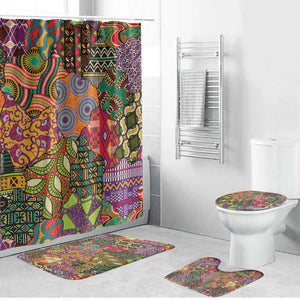 Traditional Ethnic African Vintage Motifs Bathroom Set