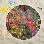 Traditional Ethnic African Vintage Motifs Beach Blanket