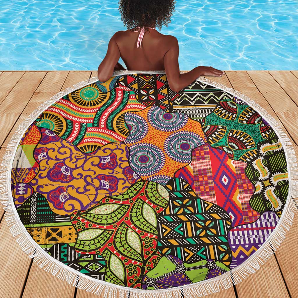 Traditional Ethnic African Vintage Motifs Beach Blanket