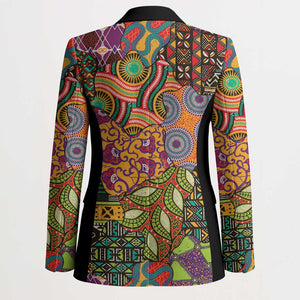 Traditional Ethnic African Vintage Motifs Blazer