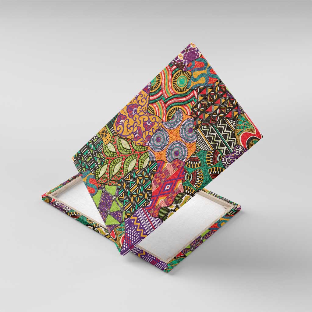 Traditional Ethnic African Vintage Motifs Canvas Wall Art
