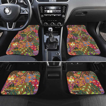 Traditional Ethnic African Vintage Motifs Car Mats