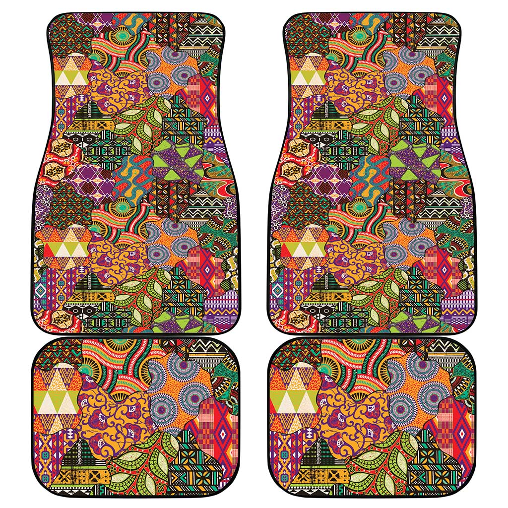 Traditional Ethnic African Vintage Motifs Car Mats