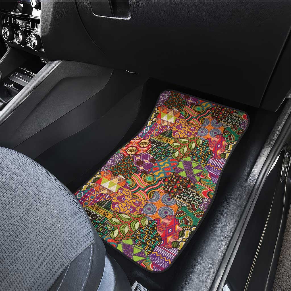 Traditional Ethnic African Vintage Motifs Car Mats